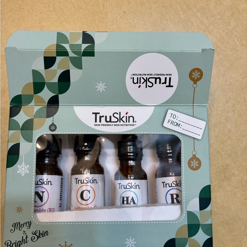 Skin Skincare Serum Set - Brown and White